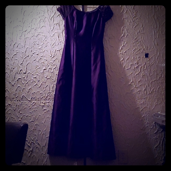 jcpenney purple lace dress